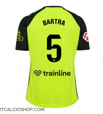 Real Betis Marc Bartra #5 Seconda Maglia 2024-25 Manica Corta